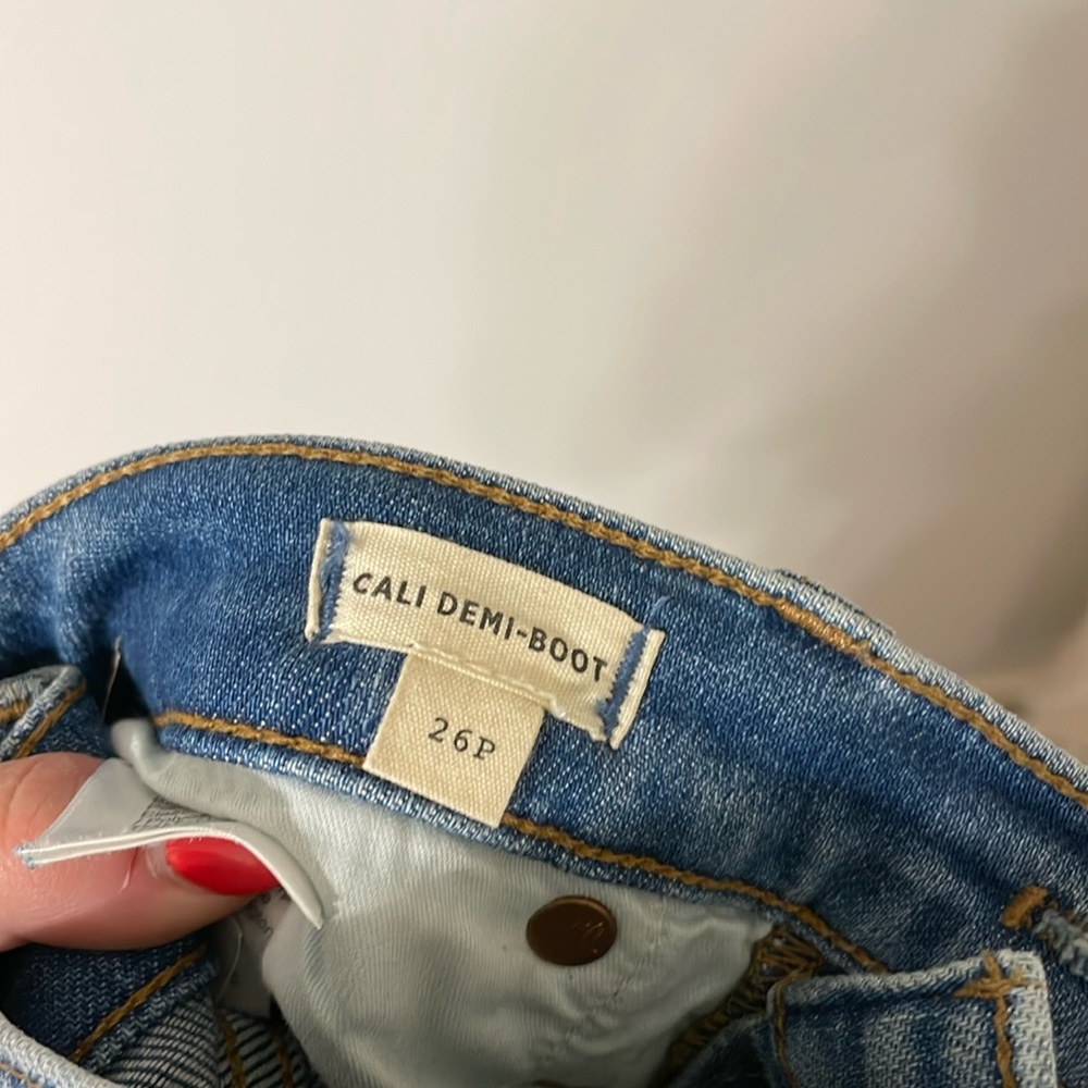 Madewell cali demi boot cut jean